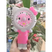 在飛比找蝦皮購物優惠-Hello KITTY 便攜式電風扇, 帶便捷的 Led 燈