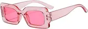 [IKANOO] Retro Rectangle Sunglasses for Women Vintage 90’s Candy Color Sunglasses Square Frame Y2K Eyewear