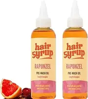 Hair Syrup Prewash Length Complex, Hair Syrup Natural Scalp, Hair Oil Deep Repair Treatment for Dry, Damaged Hair Supports Fuller Healthier Looking Hair Vegan, Cruelty Free, for All Hair Types,2pcs