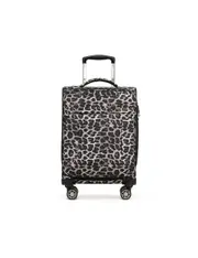 Tosca So-Lite 3.0 20" Cabin Trolley Luggage Holiday/Travel Suitcase - Leopard