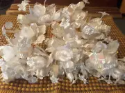 14 White Floral Stems ~Artificial~ Bendable Stems~