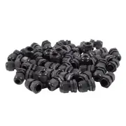 50 x Black Plastic Connector PG11 5-10mm Diameter Cable Gland D5B17017