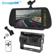 7" Monitor & Dual Rear View Reversing Camera for Motorhome RV Truck Bus Caravan