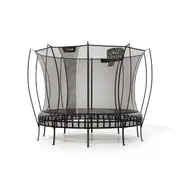 VULY Thunder 2 Large 13ft Springless Trampoline with Enclosure - Round Kids Trampolines Bundle With Basketball Hoop