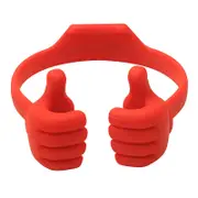 Flexible Thumb Cell Phone Holder Tablet Holder for Desk-Red