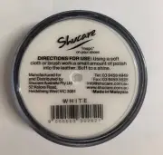 WHITE SHOE POLISH CREAM RESTORE COLOUR TO LEATHER SHOES / BOOTS / BAGS SHUCARE