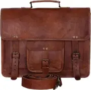 Vintage 15 Inch Laptop Messenger Bag briefcase Satchel for Men