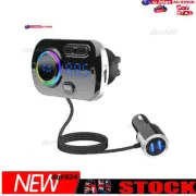 Qc3.0 Fast Charging Car Bluetooth Mp3 Hands-Free Player Car Fm Transmitter⇧Atmos