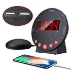 Loud Digital Alarm Clock with Bed Shaker Table Clock for Bedside Bedroom