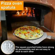 Perforated Pizza Peel 22.2×9.4" Rectangular Pizza Turning Peel for Kitchen Cakeㄨ