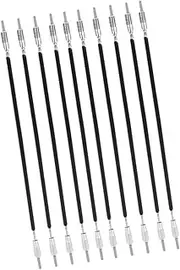 Oshhni 10 Pieces Violin Tail Rope Violin Tailgut Metal Wire Tail Gut, Stringed Instrument Accessory for Live Show DIY Parts, 9.6cmx0.2cmx0.4cm