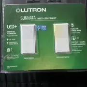 Lutron Sunnata LED Dimmer & Accessory Switch 3 Way Kit - White (STCL-153MRH-WH)