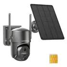 4G LTE Cellular Security Camera, No WiFi Security Camera Outdoor, Solar Secur...