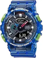 [Casio] G-Shock GA-110JT-2A GA-110 Series Analog Digital Blue Strap Men's Watch, Black Dial, 55 × 51.2 × 16.9 mm