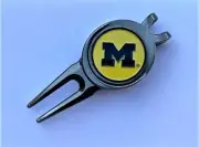 New Michigan Wolverines Golf Ball Marker and Magnetic Divot Tool