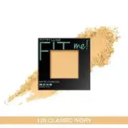 Maybelline New York Fit Me Matte + Poreless Powder 8.5g - 120 Classic Ivory
