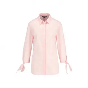 原3980❗️全新專櫃正品 Tommy Hilfiger 女S M 淺藍色淺粉紅色綁帶七分袖襯衫Ralph Lauren