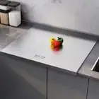 Non Slip Stainless Steel Cutting Boards Countertop Protector Counter