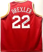 Clyde Drexler Signed Jersey Jsa Coa