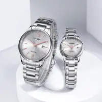在飛比找Yahoo奇摩購物中心優惠-CITIZEN 星辰 光動能情侶手錶 對錶 母親節送禮 送禮