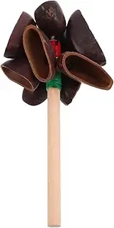 BESPORTBLE Handmade Wooden Baby Musical Instrument Preschool Safe and Wooden Hand Bell