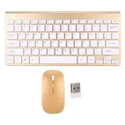 Keyboard Mouse Combo, Smart Silent LED Indicator Compact Ultra Thin Keyboard ...