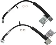 TRQ Rear Brake Hose Set Compatible with 2006-2011 Ford Explorer 2007-2010 Explorer Sport Trac 2006-2010 Mercury Mountaineer