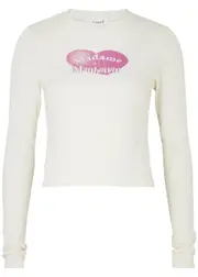 Cannari Concept Printed Cotton top - White - 42 (UK14 / L) 42 (UK14 / L)