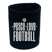 Peace Love Football - Funny Novelty Stubby Holder