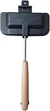 VENEKA Double-Sided Sandwich Pan Non-Stick Foldable Grill Frying Pan for Breakfast Machine Pancake Maker Bread Toast Easy Install