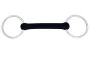 New Rubber Mullen Mouth Loose Ring Snaffle Horse Bit Stainless Steel