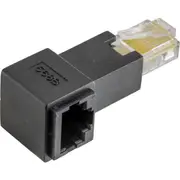 PRO2 PA4406 Right Angle Rj45 8P8c Adaptor Rj45 Plug To Rj45 Socket Straight Through Wiring RIGHT