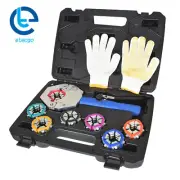 Hydraulic Crimping Tool Air Conditioning Repaire Ac Hose Crimper with 7 Die Set