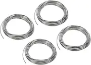 uxcell 99.995% High Purity Zinc Wire, 12 Gauge Pure Zinc Wire 2mm Soft Beading Wire Lab Scientific Experiment Zinc Wire Tool (16Ft/Roll), 4 Rolls