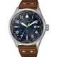 CITIZEN 星辰錶 BX1010-11L PROMASTER 時尚型男光動能萬年曆腕錶 /藍x咖啡 44mm