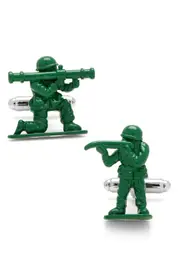 Cufflinks, Inc. Green Army Men Cuff Links