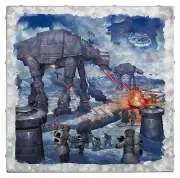 Thomas Kinkade Studios Star Wars The Battle of Hoth 14 x 14 Metal Box Art