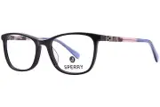 Sperry Juneau C01 Eyeglasses Youth Kids Girl's Black Full Rim Oval Shape 48mm