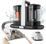 [Omeser] Portable Carpet Cleaner Machine,Upholstery Carpet Cleaner,Pet Special Stain Cleaner Machine, Powerful Deep Stain Remover,450W Brushless Motor, Suitable for Sofa, Carpet, Pet, Car Seat, Black
