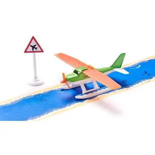 【免運 3C小苑】SU1602 德國 SIKU 水上飛機 附海面捲 小汽車 模型 飛機玩具 模型車 生日 禮物