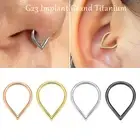 G23 Titanium Teardrop Nose Ring Septum Daith Tragus Helix Earrings Piercing Jewe