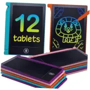 Mini LCD Writing Tablet for Kids – 4.5 Inch Mini Drawing Board. Fun and 12 Pack