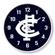 Carlton Blues AFL 30cm Team Logo Wall Clock