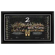 Penrith Panthers Back 2 Back Dual Signed Print Framed
