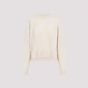 [Isabel Marant] Isabel Marant-Beige Lylia Silk And Alpaca Pullover-Donna 34 FR