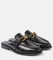 [Bottega Veneta] Bottega Veneta Astaire Knot leather mules AU 6 black
