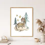 [Namly Design] Dragon Poster with Stars and Trees