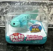 ZURU Pets Alive 3.5" TEAL AXOLOTL Robotic Swimming Pet Blue NEW