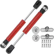 X AUTOHAUX 150mm/5.91" Gas Struts 156N Gas Springs Red Carbon Steel 2 Set RV Car Toolbox Lid Storage Box Cover Cabinet Door Cover