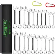 22 Piece Combination Mini Wrench Set (Metric & Imperial) 4-11mm & 5/32'' to 7/16''